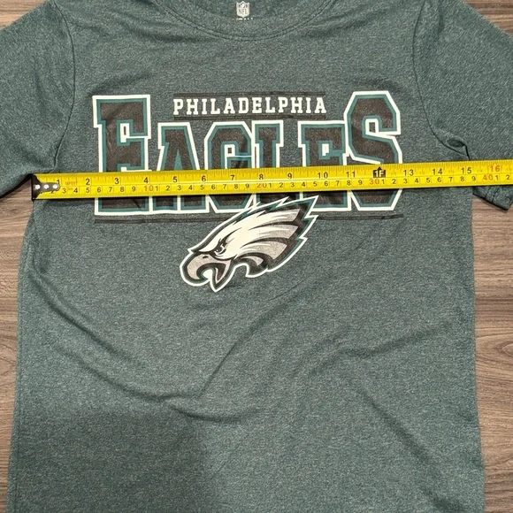 Philadelphia Eagles NFL Team Apparel T Shirt Logo Green Women’s Medium - Picture 5 of 7